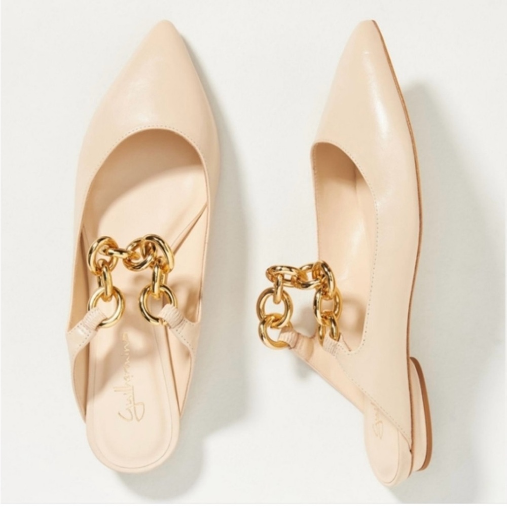 Brazilian brand, Guilhermina. US 9, cream, leather